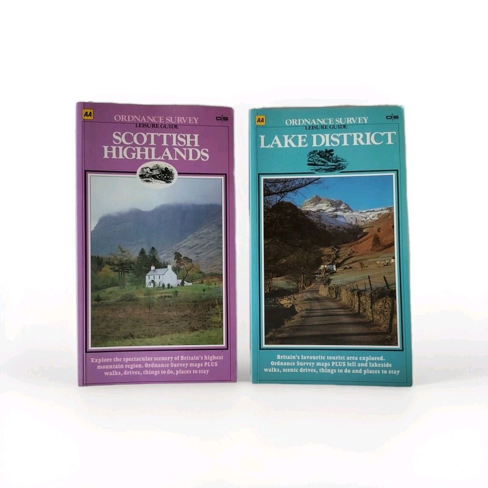 Ordnance Survey Leisure Guide Lake District & Scottish Highlands Set of 2 Books